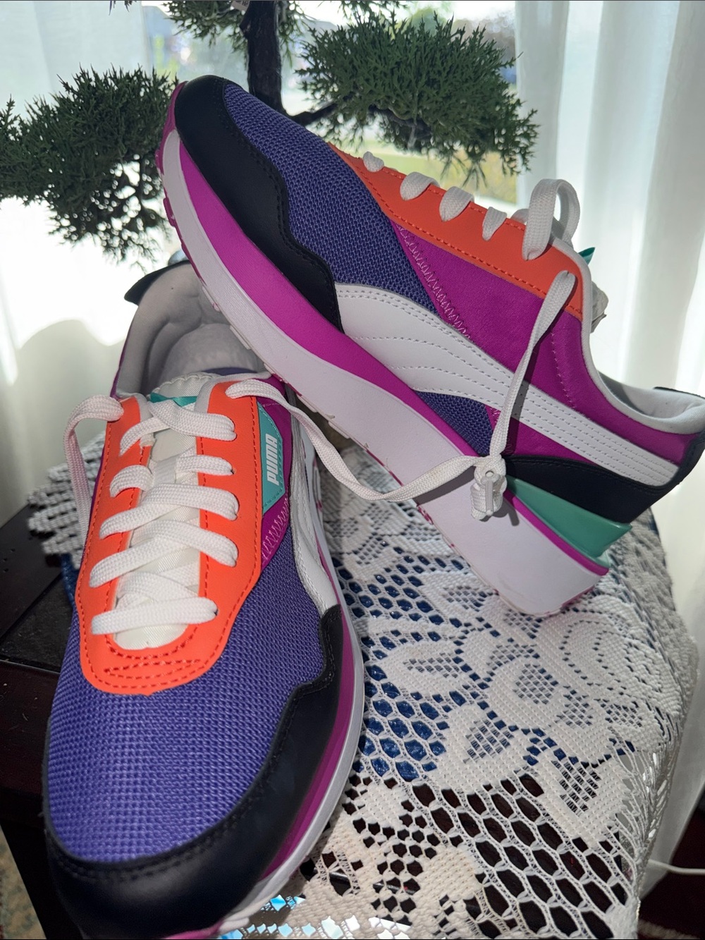 Puma Purple, Orange & Teal Colorblock Women's Sneaker